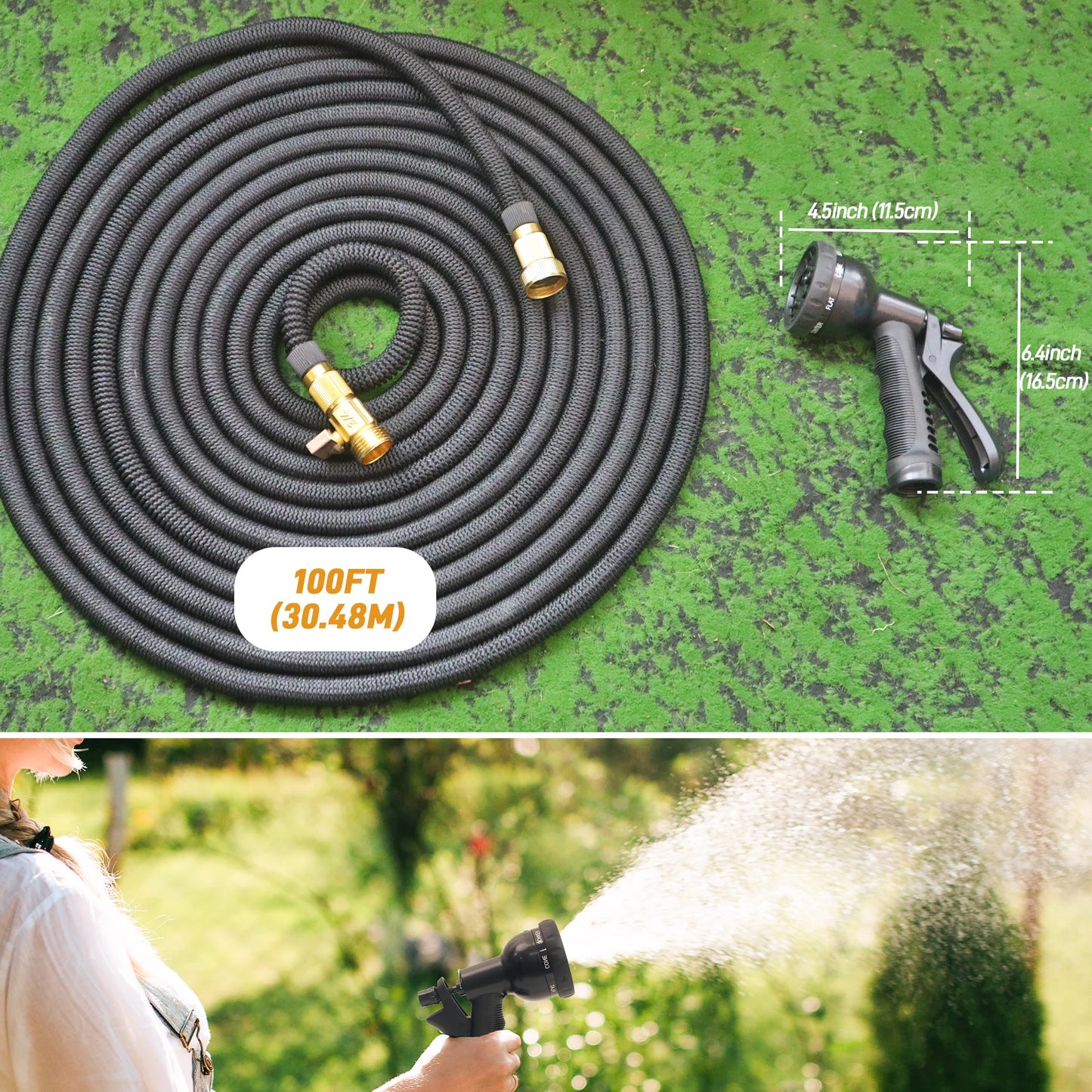 Flexible hose for gardening and car washing