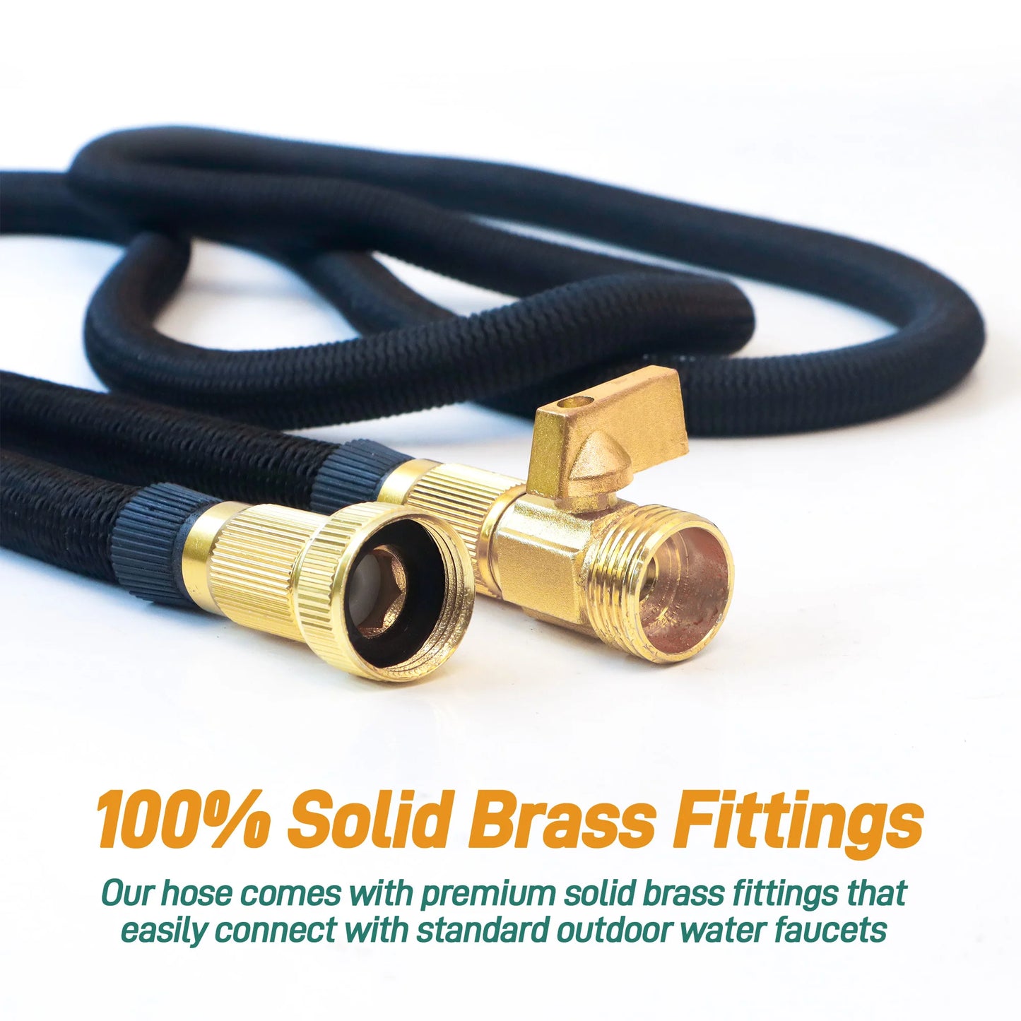 expandable garden hose with nozzle