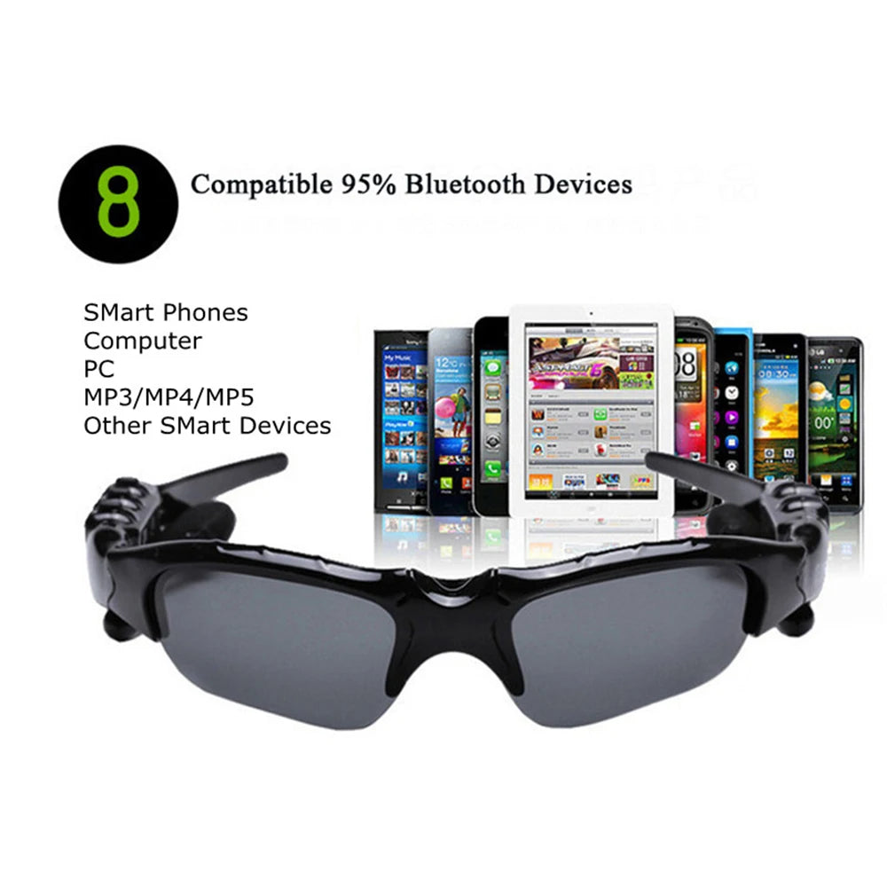 Ray-Ban Style Bluetooth Sunglasses – Wireless Headset MP3 Glasses