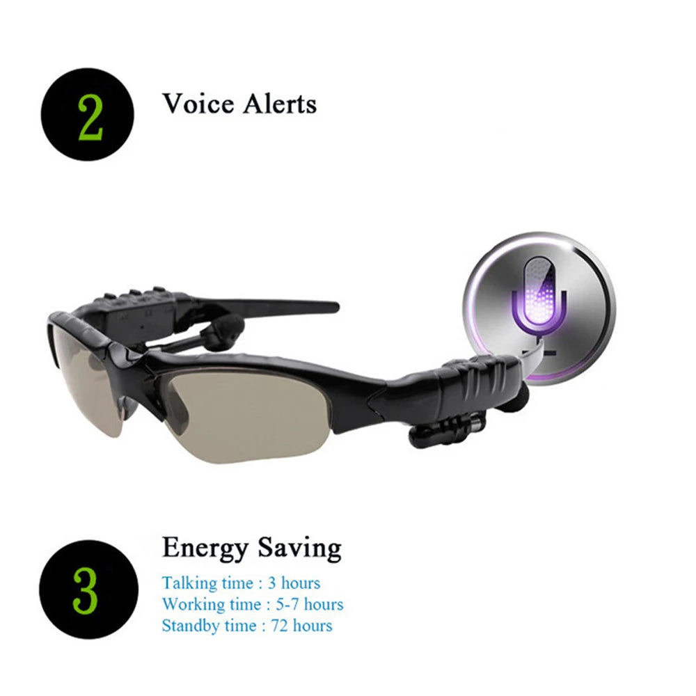 Ray-Ban Style Bluetooth Sunglasses – Wireless Headset MP3 Glasses