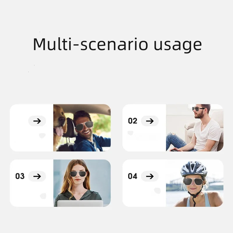 Smart Bluetooth Glasses with AI Headphones – Ray-Ban Style for Pilots