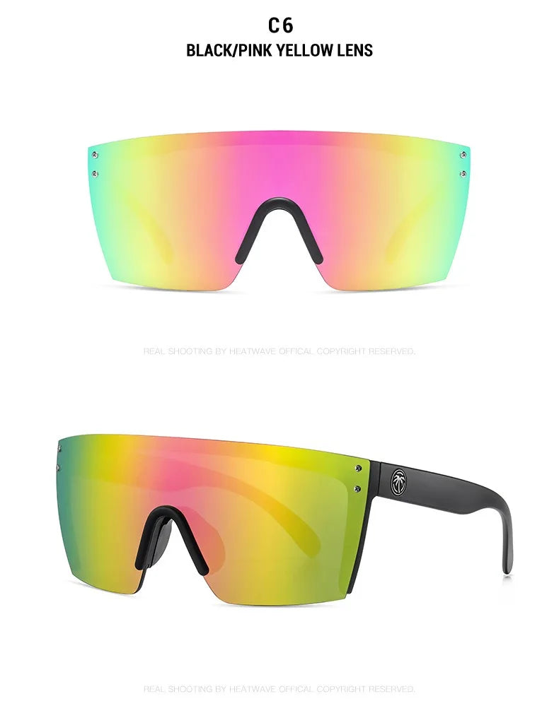 Heat Wave Sport Sunglasses HW01 – Unisex UV Eyewear, Ray-Ban Style