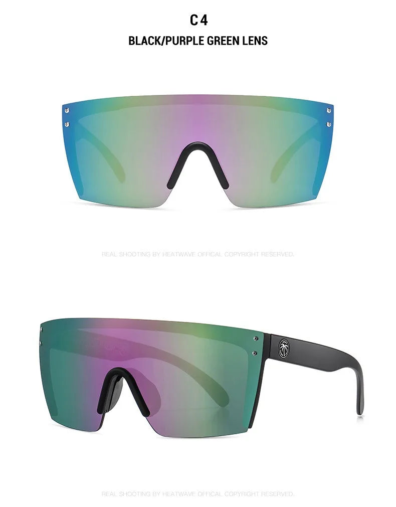 Heat Wave Sport Sunglasses HW01 – Unisex UV Eyewear, Ray-Ban Style