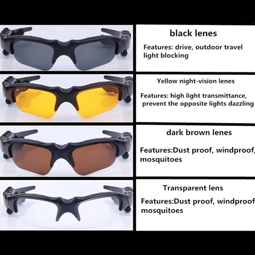 Ray-Ban Style Bluetooth Sunglasses – Wireless Headset MP3 Glasses