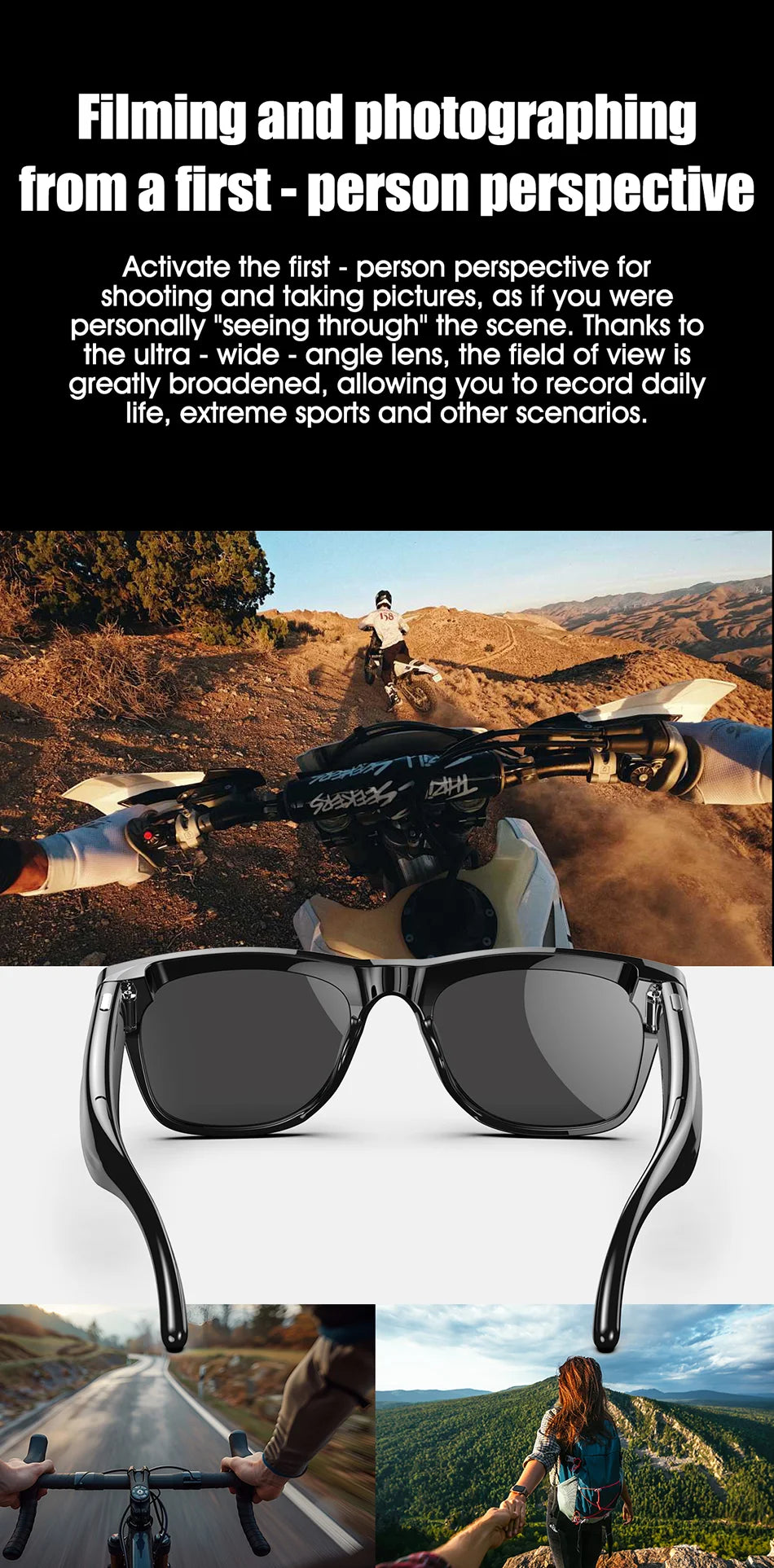 2025 Ray-Ban Style AI Smart Glasses – 100MP Cam, ChatGPT, Waterproof