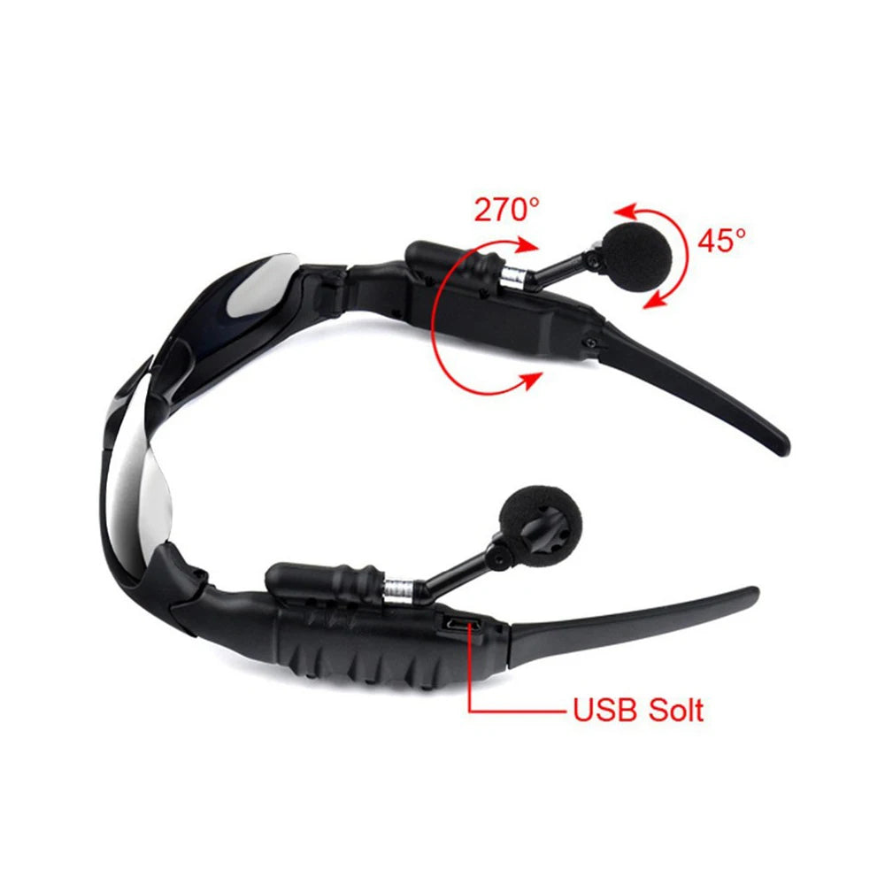 Ray-Ban Style Bluetooth Sunglasses – Wireless Headset MP3 Glasses