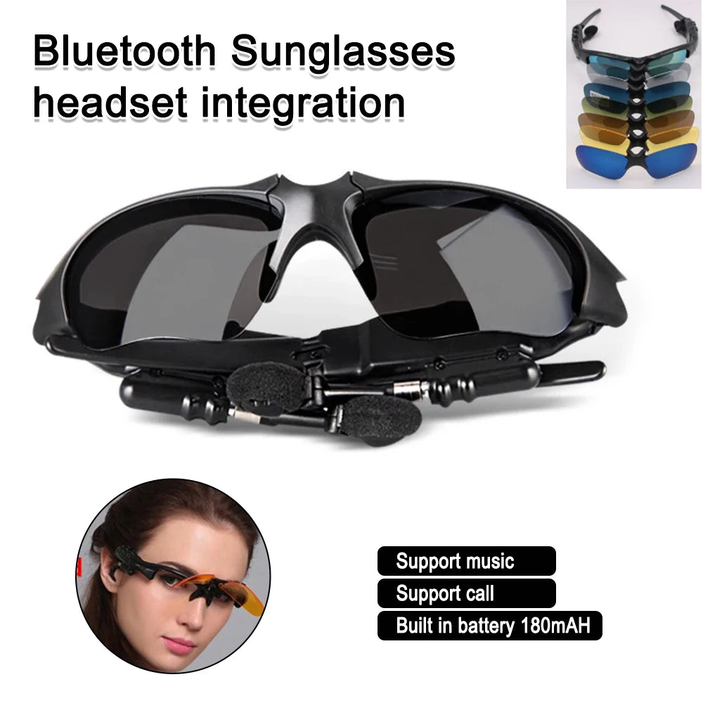 Ray-Ban Style Bluetooth Sunglasses – Wireless Headset MP3 Glasses