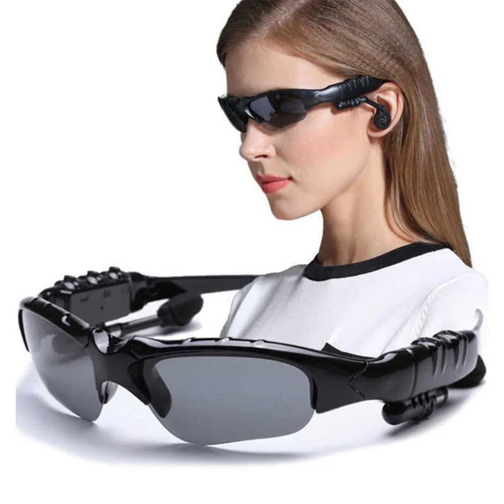 Ray-Ban Style Bluetooth Sunglasses – Wireless Headset MP3 Glasses