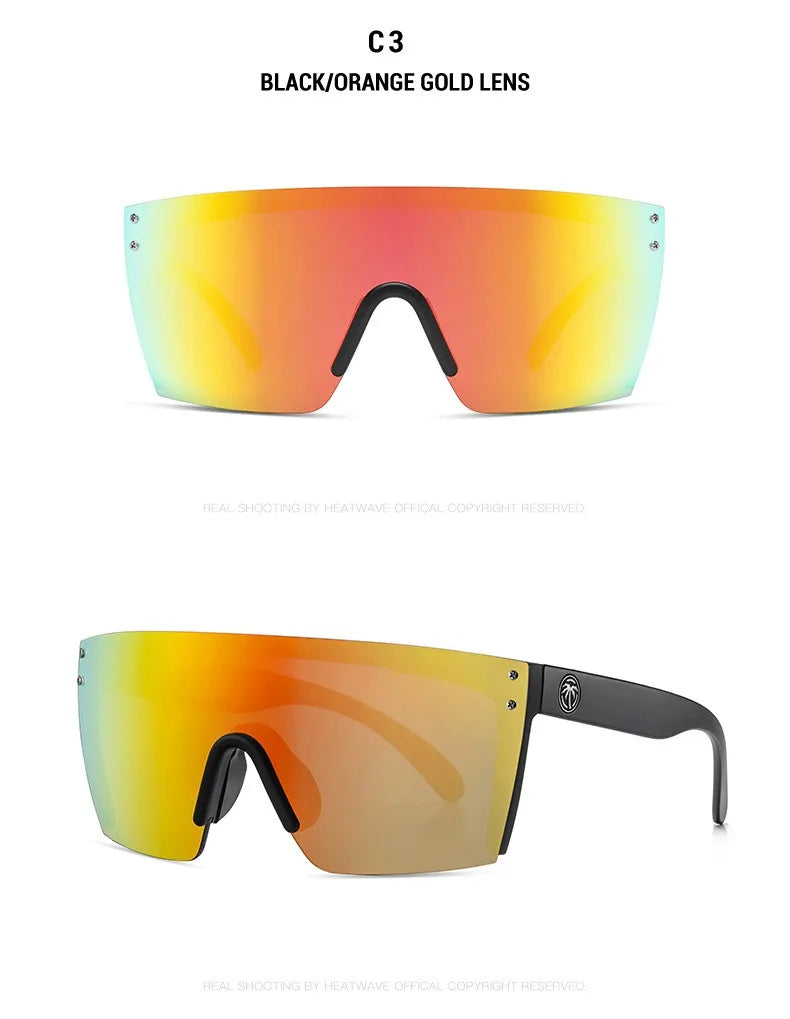Heat Wave Sport Sunglasses HW01 – Unisex UV Eyewear, Ray-Ban Style