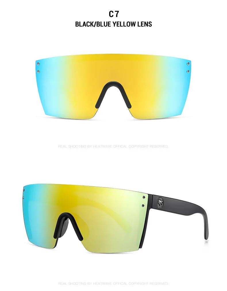Heat Wave Sport Sunglasses HW01 – Unisex UV Eyewear, Ray-Ban Style
