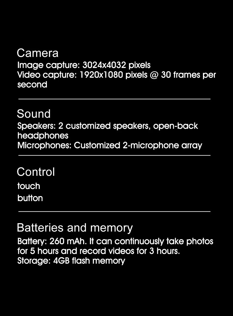 2025 Ray-Ban Style AI Smart Glasses – 100MP Cam, ChatGPT, Waterproof