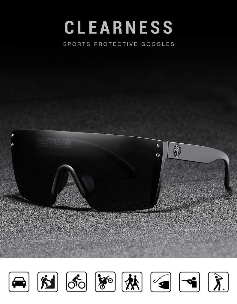 Heat Wave Sport Sunglasses HW01 – Unisex UV Eyewear, Ray-Ban Style
