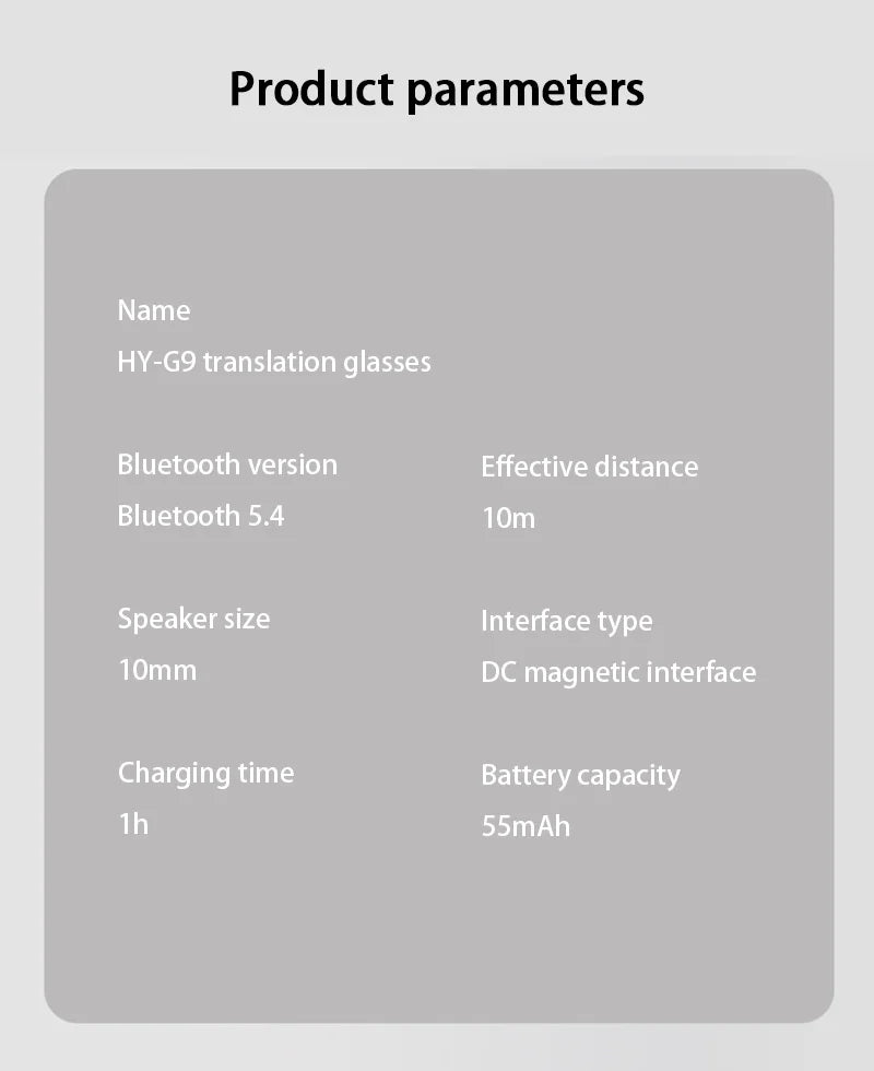 Xiaomi AI Translation Glasses 2025 – Smart Bluetooth Interpreter