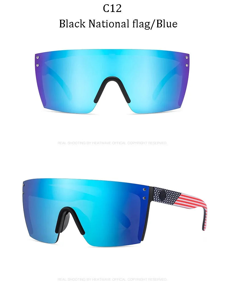 Heat Wave Sport Sunglasses HW01 – Unisex UV Eyewear, Ray-Ban Style