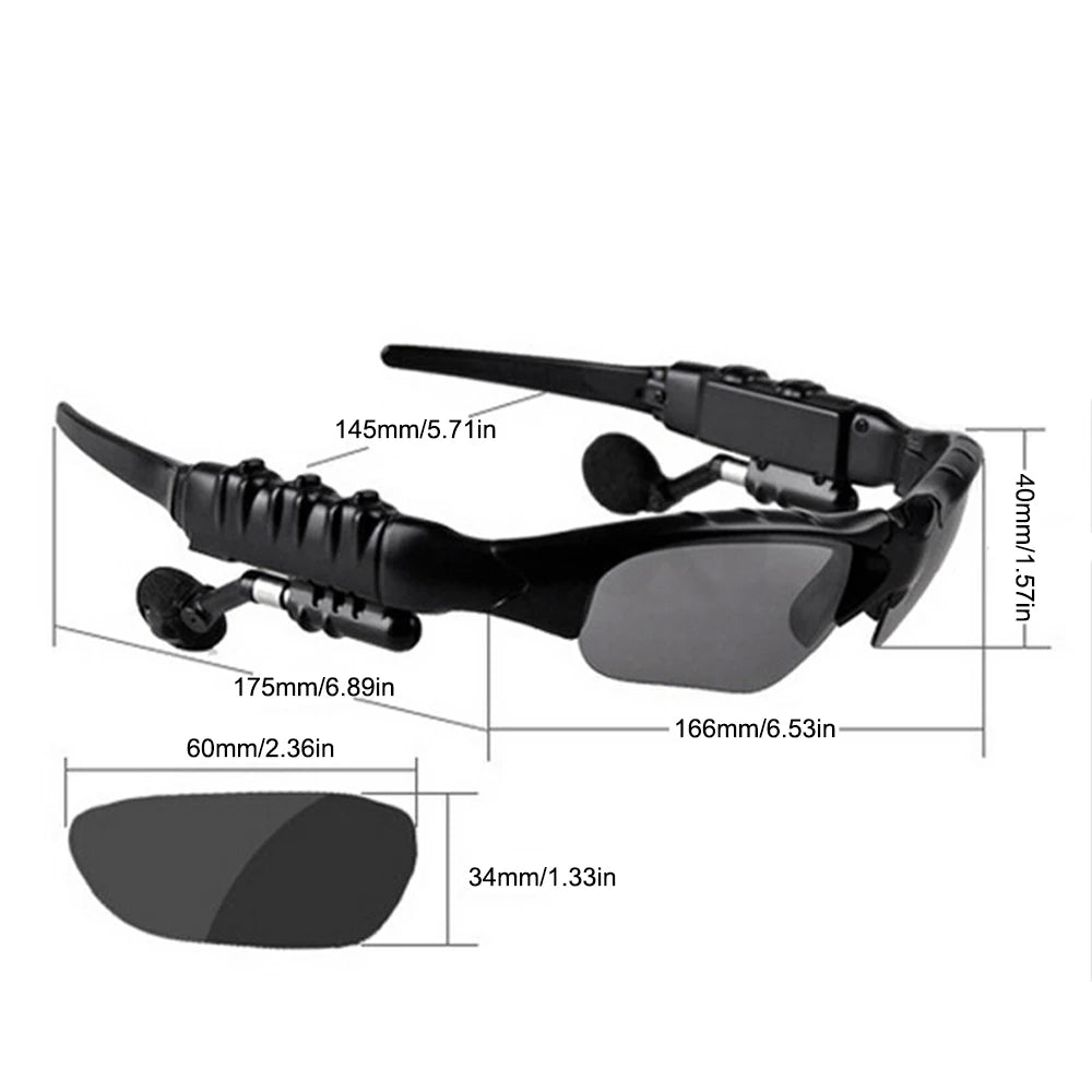 Ray-Ban Style Bluetooth Sunglasses – Wireless Headset MP3 Glasses