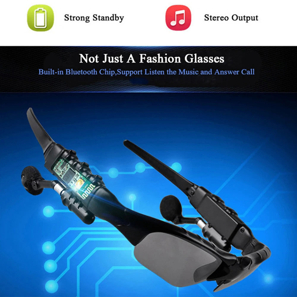 Ray-Ban Style Bluetooth Sunglasses – Wireless Headset MP3 Glasses