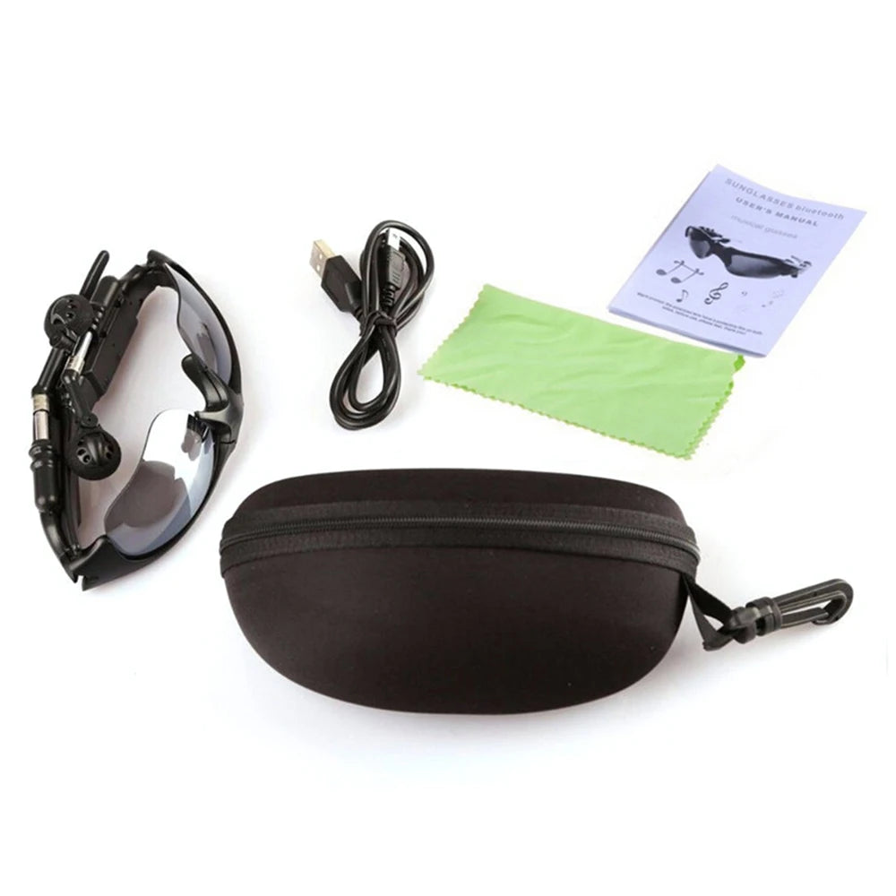 Ray-Ban Style Bluetooth Sunglasses – Wireless Headset MP3 Glasses