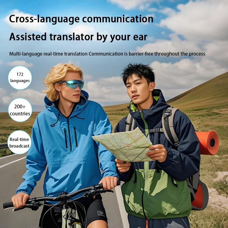 2025 AI Smart Glasses – Ray-Ban Style Bluetooth Translator