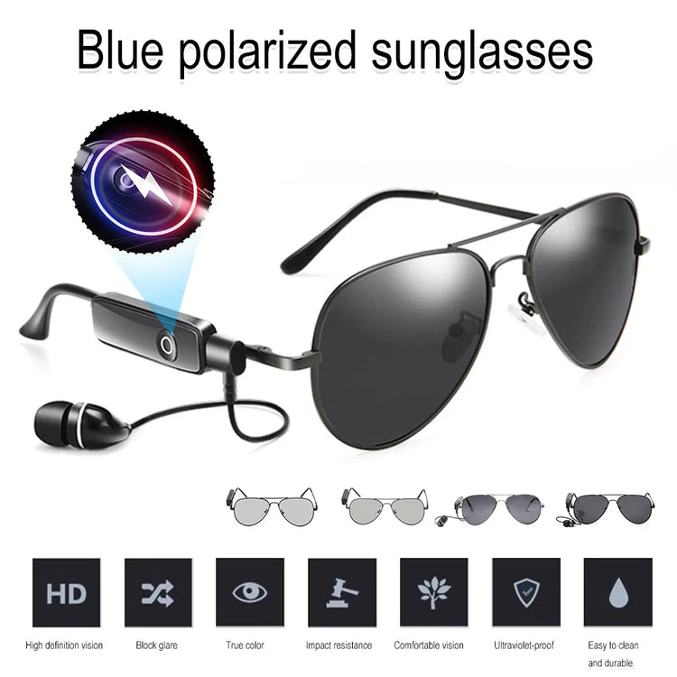 Wireless smart sunglasses for music and calls