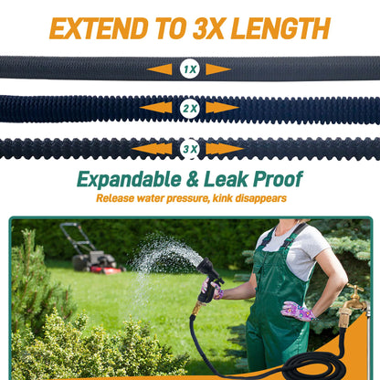 25ft expandable water hose for garden