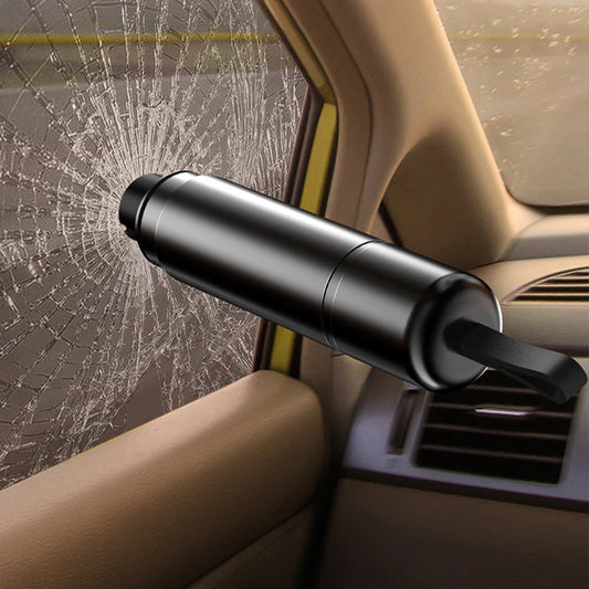 2-in-1 car emergency tool – window breaker and seatbelt cutter