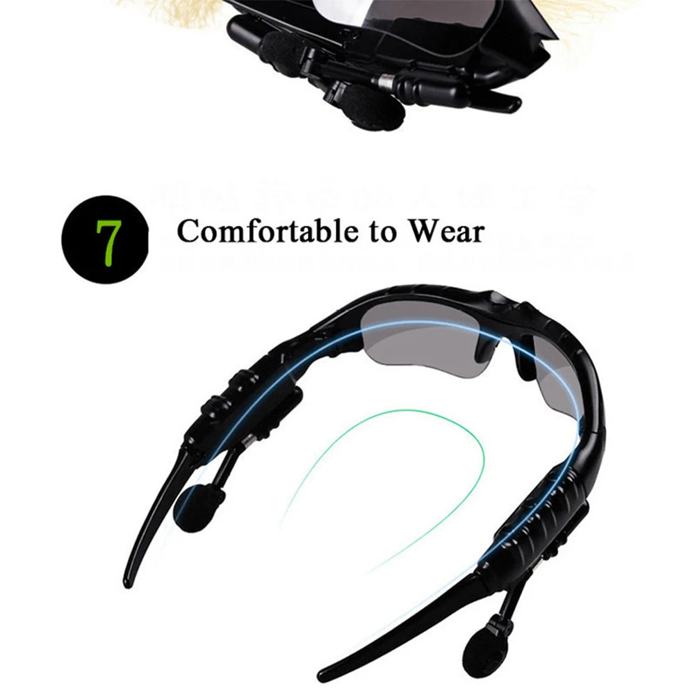 Ray-Ban Style Bluetooth Sunglasses – Wireless Headset MP3 Glasses