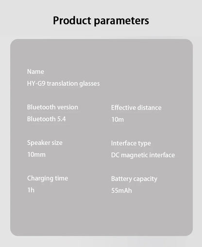 Xiaomi AI Translation Glasses 2025 – Smart Bluetooth Interpreter