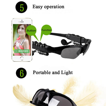 Ray-Ban Style Bluetooth Sunglasses – Wireless Headset MP3 Glasses